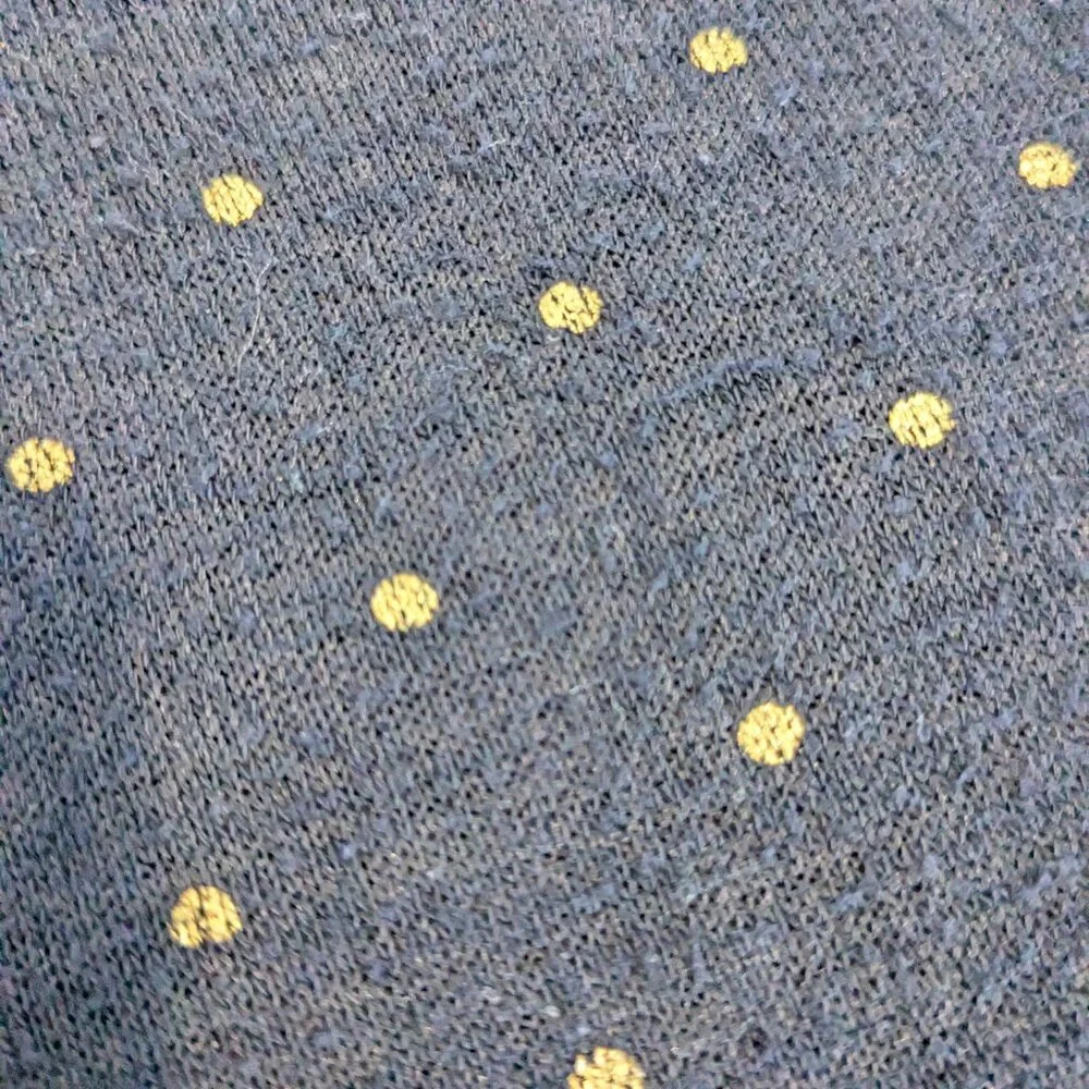 Old Navy blue & gold polka dot top size Medium (8)